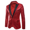 PARKLEES Men's Fashion Premium Quality Shiny Black Gold Silver Sequin Glitter Fancy Embellished Blazer Jacket - Divine Inspiration Styles
