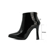 HARTFORD Design Women's Stylish Elegant Fashion Glossy Leather Boot Shoes - Divine Inspiration Styles