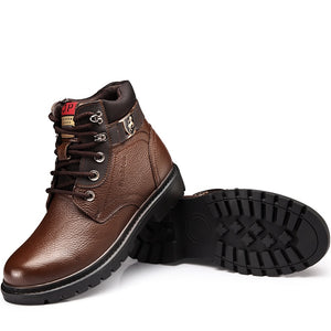 BRJING Men's Fashion Genuine Leather Premium Top Quality Boot Shoes - Divine Inspiration Styles