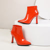 HARTFORD Design Women's Stylish Elegant Fashion Glossy Leather Boot Shoes - Divine Inspiration Styles