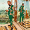 KINGSTON SUITS Men's Fashion Formal 2-Piece Tuxedo (Jacket + Pants) Red Suit Set