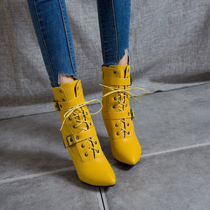 HARTFORD Design Women's Stylish Elegant Fashion Leather Boot Shoes - Divine Inspiration Styles