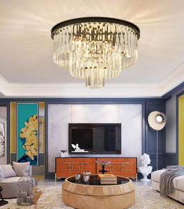 JMXI Modern Luxury Art Design LED Crystal Chandelier Lamp for Home or Office Lighting & Decorations - Divine Inspiration Styles