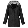 RTSHINE Women's Fashion Stylish Hooded Light Jacket Raincoat Zipper Jacket - Divine Inspiration Styles