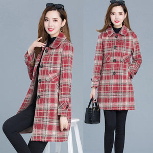 JARAH Design Women's Fine Fashion Elegant Luxury Style Wool Coat Jacket - Divine Inspiration Styles