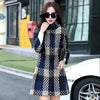 ELDORA Design Women's Fine Fashion Elegant Luxury Plaid Style Wool Coat Jacket - Divine Inspiration Styles