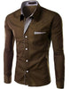 HQI Men's Fashion Business Casual Trendy Fashion Premium Top Quality Long Sleeves Dress Shirt - Divine Inspiration Styles