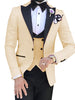 HARLEY SUITS Men's Fashion Formal 3PCS Tuxedo (Jacket + Pants + Vest) Suit Set - Divine Inspiration Styles