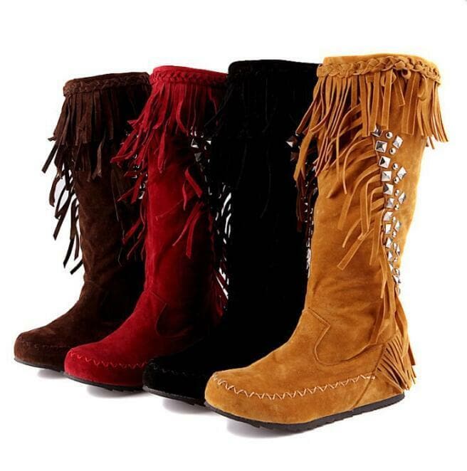 WESLEY Design Women's Stylish Elegant Fashion Suede Leather Accent Boh ...