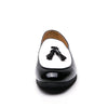 JKP Men's Fashion Tassel Design Leather Black & White Oxfords Dress Shoes - Divine Inspiration Styles