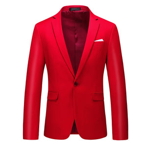 CGSUITS Men's Fashion Luxury Style Solid Color Design Premium Quality Sky Blue Blazer Suit Jacket