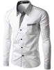 HQI Men's Fashion Business Casual Trendy Fashion Premium Top Quality Long Sleeves Dress Shirt - Divine Inspiration Styles