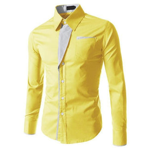 HQI Men's Fashion Business Casual Trendy Fashion Premium Top Quality Long Sleeves Dress Shirt - Divine Inspiration Styles