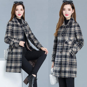 JARAH Design Women's Fine Fashion Elegant Luxury Style Wool Coat Jacket - Divine Inspiration Styles