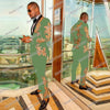 KINGSTON SUITS Men's Fashion Formal 2-Piece Tuxedo (Jacket + Pants) Red Suit Set
