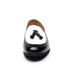 JKP Men's Fashion Tassel Design Leather Black & White Oxfords Dress Shoes - Divine Inspiration Styles