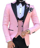 HARLEY SUITS Men's Fashion Formal 3PCS Tuxedo (Jacket + Pants + Vest) Suit Set - Divine Inspiration Styles