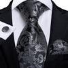 DBG VIP Design Collection Men's Fashion Luxury Purple Red Blue 100% Premium Quality Silk Tie Set - Divine Inspiration Styles