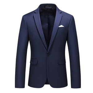 CGSUITS Men's Fashion Luxury Style Solid Color Design Premium Quality Light Blue Sky Blue Blazer Suit Jacket - Divine Inspiration Styles