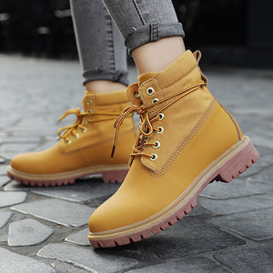 STGSHEN Men's & Women's Fashion Genuine Leather Premium Quality Boot Shoes - Divine Inspiration Styles