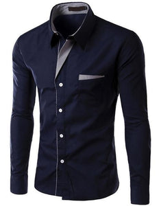 HQI Men's Fashion Business Casual Trendy Fashion Premium Top Quality Long Sleeves Dress Shirt - Divine Inspiration Styles