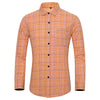 BWG Men's Fashion Classic Trendy Business Casual Long Sleeves Plaid Dress Shirt