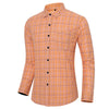 BWG Men's Fashion Classic Trendy Business Casual Long Sleeves Plaid Dress Shirt
