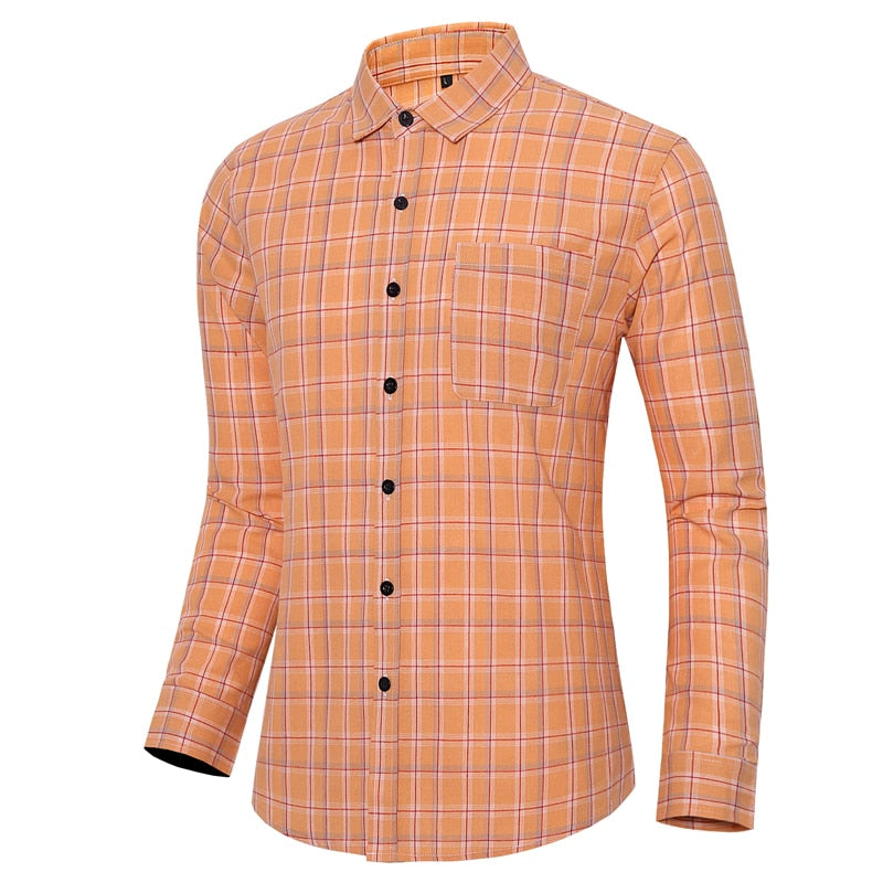 BWG Men's Fashion Classic Trendy Business Casual Long Sleeves Plaid Dress Shirt 415-Red / 7XL BWG Men's Fashion Classic Trendy Business Casual Long Sleeves Plaid Dress Shirt 415-Red / 7XL