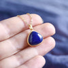 CHSBEAUTY Women's Elegant Fashion Stylish Triangular Design Genuine Blue Lapis-Lazuli Necklace Jewelry - Divine Inspiration Styles