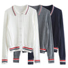 HBT Women's Sporty Elegant Fashion Knitted Cardigan Sweater Jacket - Divine Inspiration Styles