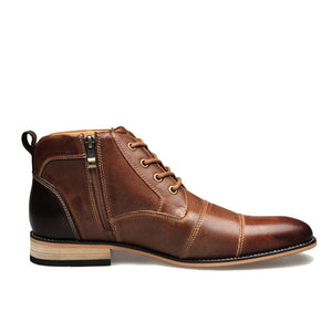 NPZ Men's Fashion Premium Top Quality Genuine Leather Dress Boot Shoes - Divine Inspiration Styles