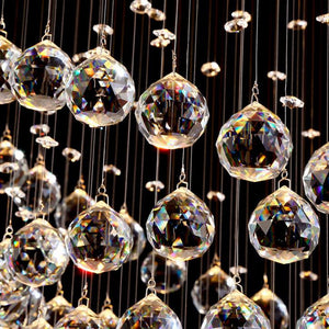 JMXI Modern Luxury Art Design LED Crystal Chandelier Lamp for Home or Office Lighting & Decorations - Divine Inspiration Styles