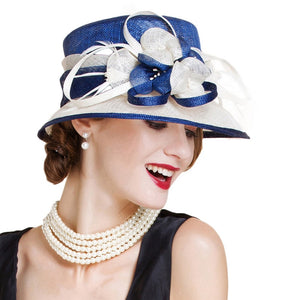 FS Women's Fine Fashion Elegant Flower Luxury Style Cocktail & Special Events Celebration Hat - Divine Inspiration Styles