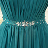 EMMY FORMAL Women's Elegant Fine Fashion Vintage Teal Green Halter A-Line Formal Dress