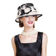 FS Women's Fine Fashion Elegant Flower Luxury Style Cocktail & Special Events Celebration Hat - Divine Inspiration Styles