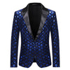PARKLEES Men's Fashion Shiny Plaid Gold Silver Black Sequin Glitter Fancy Embellished Blazer Jacket - Divine Inspiration Styles