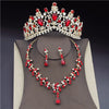 CM Women's Fashion Elegant Style Royal Queen Bridal Tiara Crown Earrings Necklace Jewelry Set - Divine Inspiration Styles