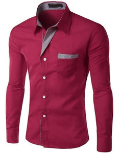 HQI Men's Fashion Business Casual Trendy Fashion Premium Top Quality Long Sleeves Dress Shirt - Divine Inspiration Styles