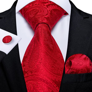 DBG VIP Design Collection Men's Fashion Luxury Purple Red Blue 100% Premium Quality Silk Tie Set - Divine Inspiration Styles