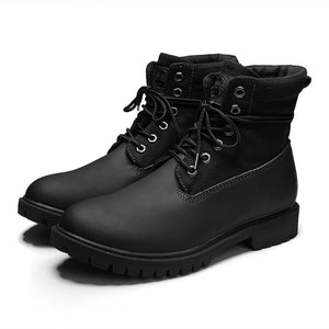 STGSHEN Men's & Women's Fashion Genuine Leather Premium Quality Boot Shoes - Divine Inspiration Styles