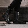 MEBS Men's Fashion Stylish Designer Leather Lace-Up Ankle Boots Work Dress Shoes - Divine Inspiration Styles