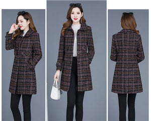 JARAH Design Women's Fine Fashion Elegant Luxury Style Wool Coat Jacket - Divine Inspiration Styles