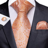 DBG VIP Design Collection Men's Fashion Luxury Purple Red Blue 100% Premium Quality Silk Tie Set - Divine Inspiration Styles