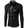 HQI Men's Fashion Business Casual Trendy Fashion Premium Top Quality Long Sleeves Dress Shirt - Divine Inspiration Styles