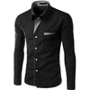 HQI Men's Fashion Business Casual Trendy Fashion Premium Top Quality Long Sleeves Dress Shirt - Divine Inspiration Styles