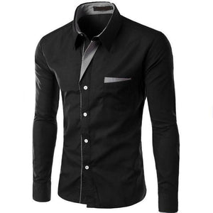 HQI Men's Fashion Business Casual Trendy Fashion Premium Top Quality Long Sleeves Dress Shirt - Divine Inspiration Styles