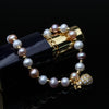 YOUNOBLE Women's Fashion Pineapple Design Stylish Statement Genuine Beaded Pearl Bracelet - Divine Inspiration Styles