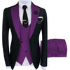 KENTON SUITS Men's Fashion Formal 3-PCS Tuxedo (Jacket + Pants + Vest) Suit Set - Divine Inspiration Styles