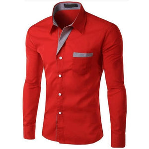 HQI Men's Fashion Business Casual Trendy Fashion Premium Top Quality Long Sleeves Dress Shirt - Divine Inspiration Styles