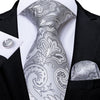 DBG VIP Design Collection Men's Fashion Luxury Royal Blue 100% Premium Quality Silk Tie Set - Divine Inspiration Styles